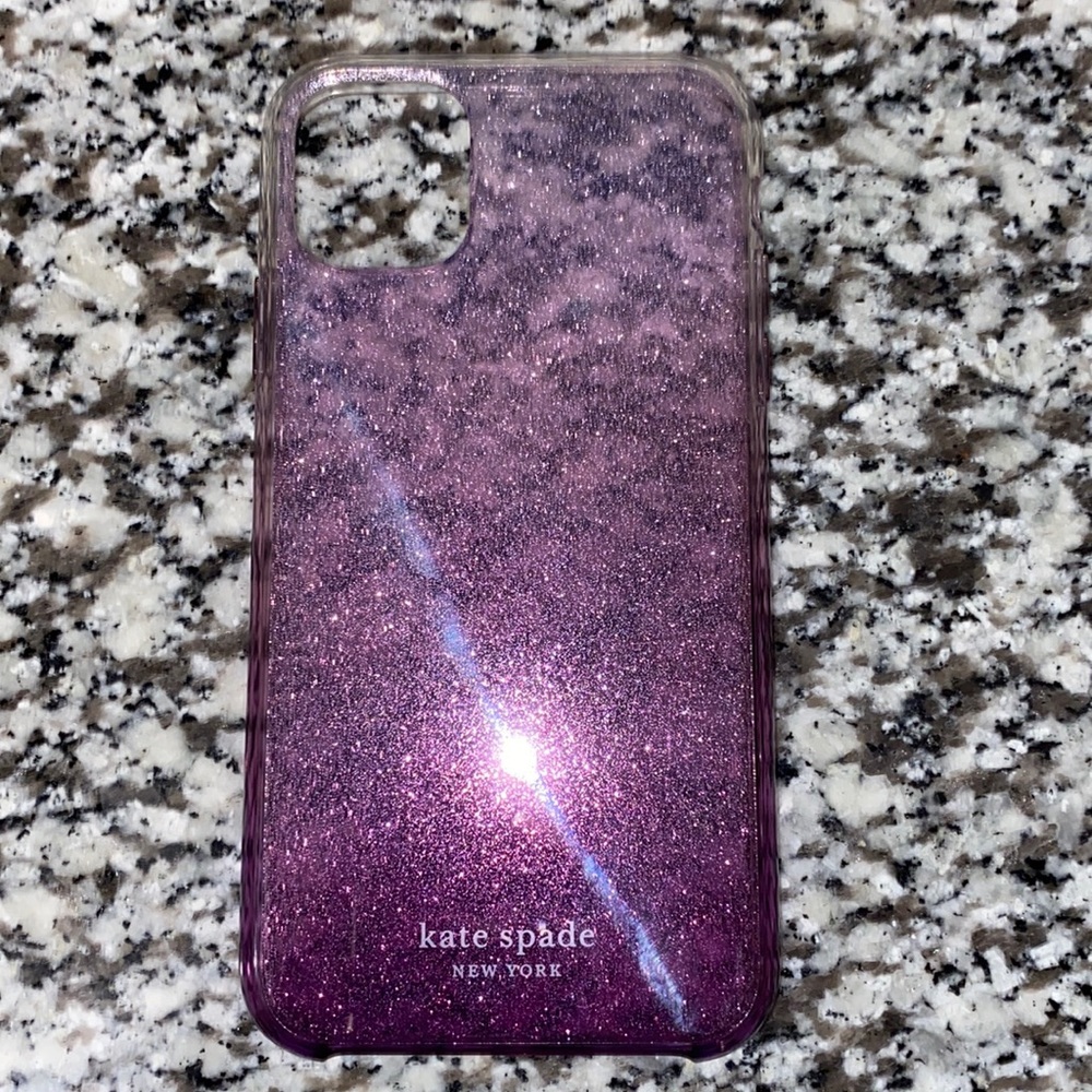 Kate Spade Purple Sparkle IPhone 11/XR 6.1 inches phone case💜